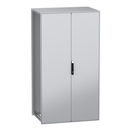 Armário elétrico modular de montagem no chão, PanelSeT SFN, aço descarbonizado, 2200x1200x800mm, 2 portas, IP55