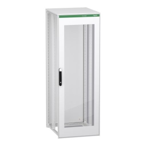 Armário elétrico modular de montagem no chão, PrismaSeT HD, aço descarbonizado, vidrado, 2000x700x800mm, IP55, RAL9003