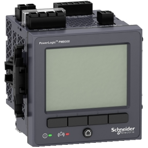 PowerLogic PM8000 Advanced, visor integrado, 512MB, 512sc Classe A