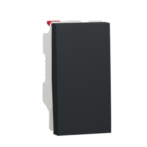 Nova Unica - Interruptor unipolar 1 mód. - 10A - Antracite