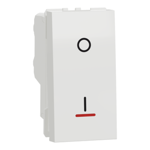 Nova Unica - Interruptor bipolar com sinalizador - 16A - Branco