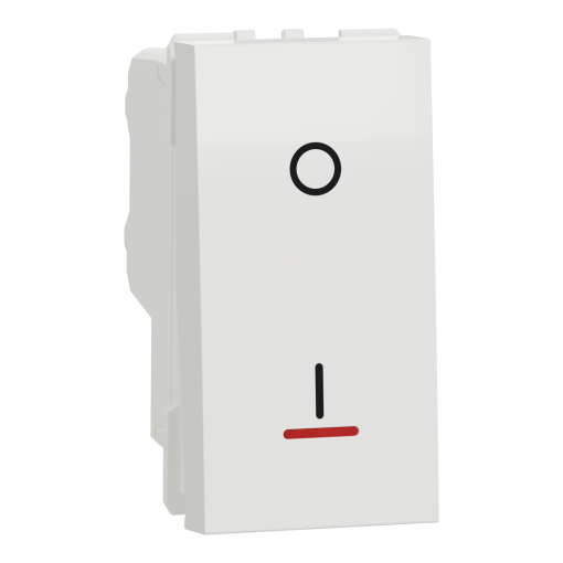 Nova Unica - Interruptor bipolar com sinalizador - 16A - Branco