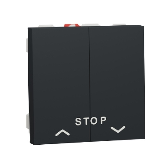 Nova Unica - Botão de pressão cSTOP - 10A - Antracite