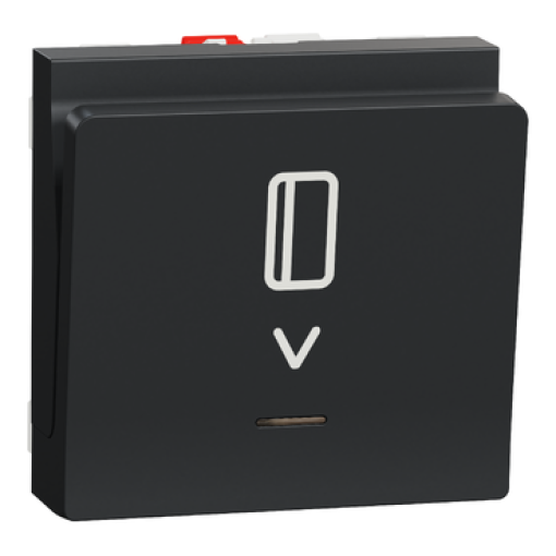 Nova Unica - Interruptor de cartão - luminoso - 10A - Antracite