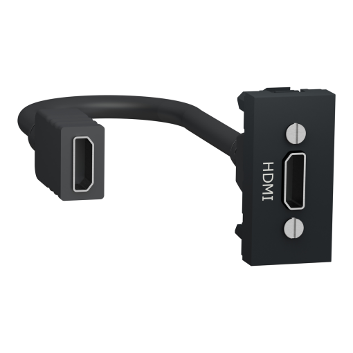 Nova Unica - Tomada HDMI 1 mód. - Antracite