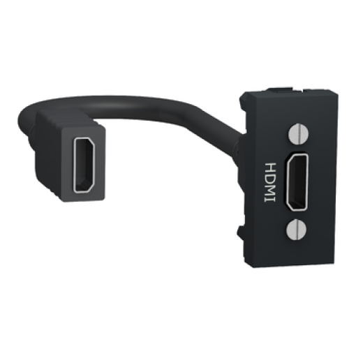 Nova Unica - Tomada HDMI 1 mód. - Antracite