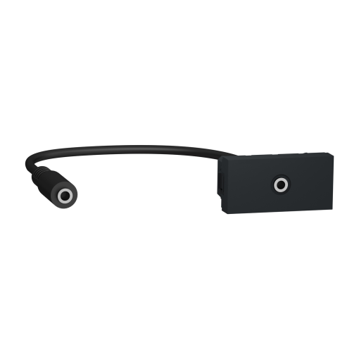 Nova Unica - Tomada Minijack 3,5 mm 1 mód. - Antracite