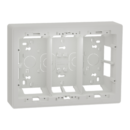 Nova Unica System -  Caixa Posto de trabalho - saliente - 3 colunas - antibacteriano - Branco