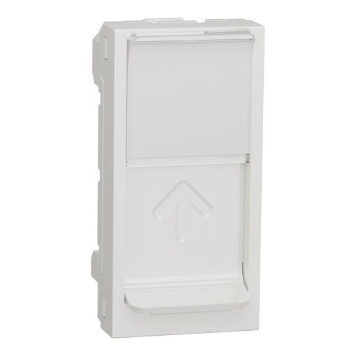 Nova Unica -Tecla central RJ45 1 mód. - Branco
