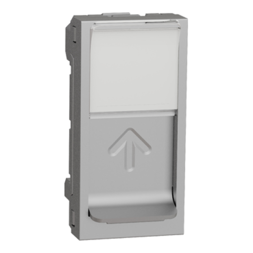 Nova Unica - Centro RJ45 - 1 módulo - Alumínio