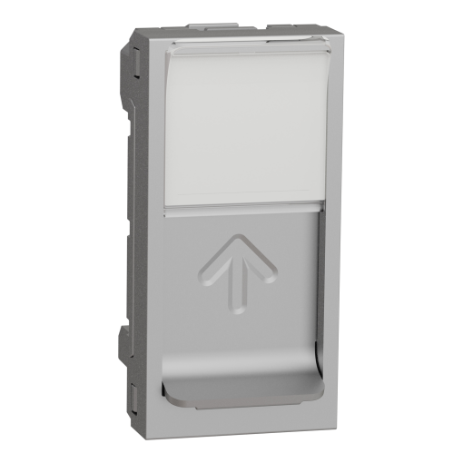 Nova Unica - Centro RJ45 - 1 módulo - Alumínio