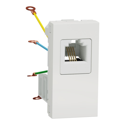 Nova Unica - Tomada telefone RJ12 1 mód. - Branco