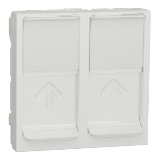 Nova Unica - Centro duplo RJ45 2 mód. - Branco
