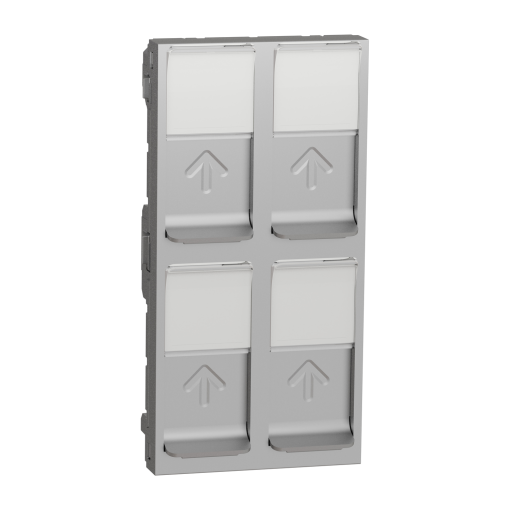 Nova Unica  - Centro tomada quadr RJ45 S-One Aluminio