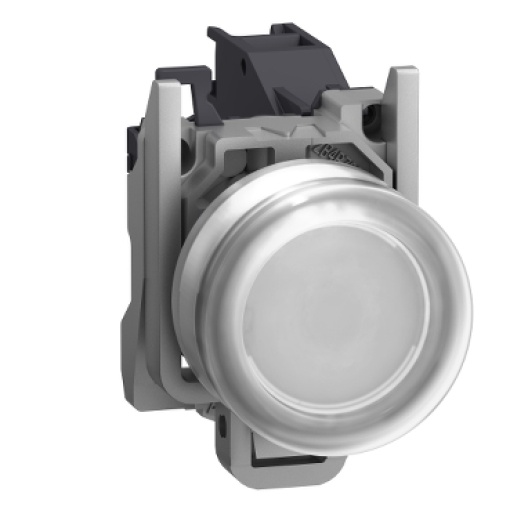 Complete push button, Harmony XB4, Explosive atmosphere, pushbutton white with boot