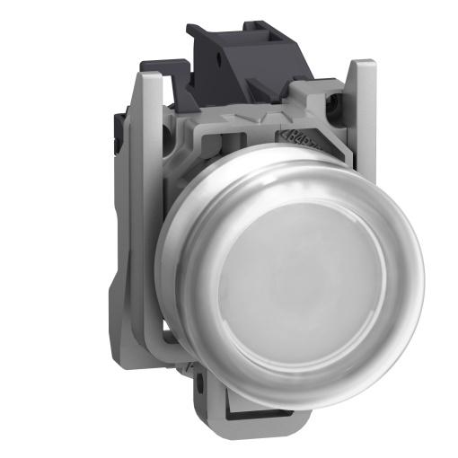 Complete push button, Harmony XB4, Explosive atmosphere, pushbutton white with boot