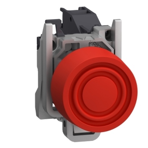Complete push button, Harmony XB4, Explosive atmosphere, pushbutton red with integrated boot