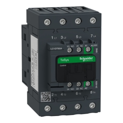 TeSys D contactor 4P 80A AC-1 up to 440V coil 24-60V ACDC Everlink