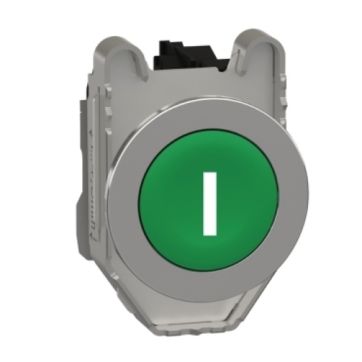 Botão flush 1na com verde marcação "i"