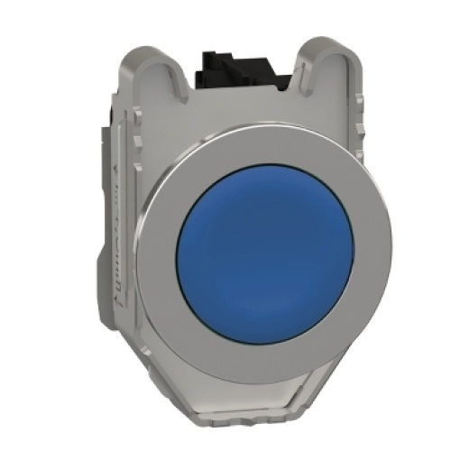 Azul botão flush 1na