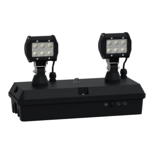 Emergency luminaire, Exiway Smartduo, DiCube, non maintained, 1 h, 2 x 1200 lm