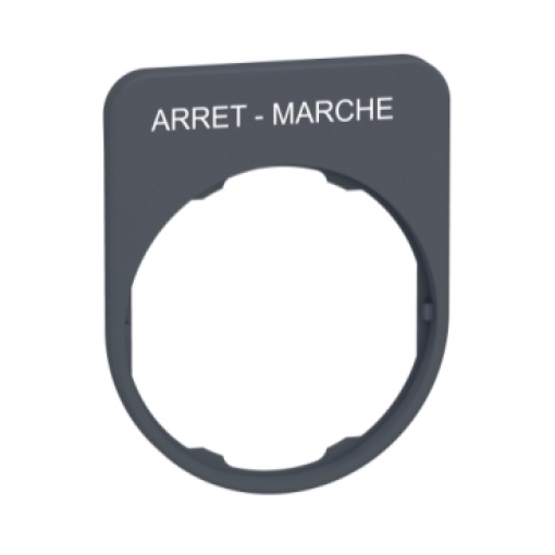Inscrição flush placa 30x40mm "arret-mar