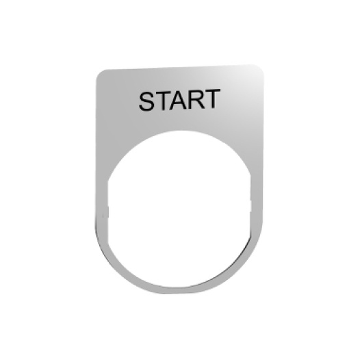 30x40mm porta-etiqueta metal com rótulos. "estrela