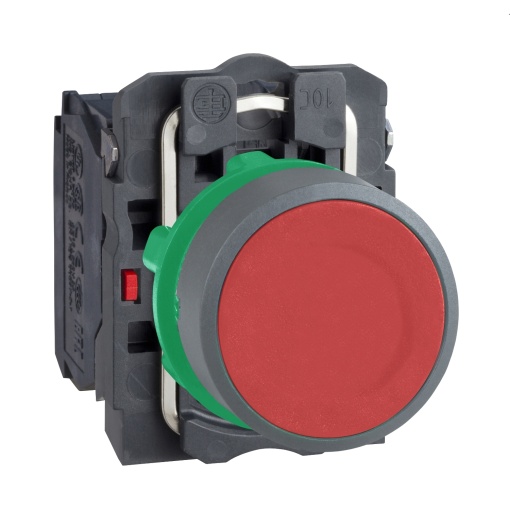 Botão vermelho  1na1nc  cor cim