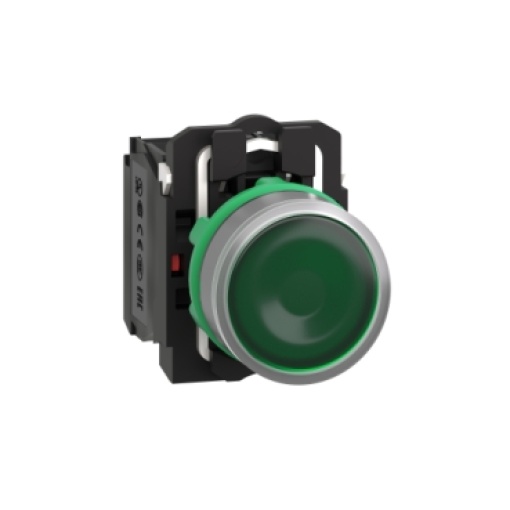 24vac led  botão   luminosous verde 1na1nc  cor cim