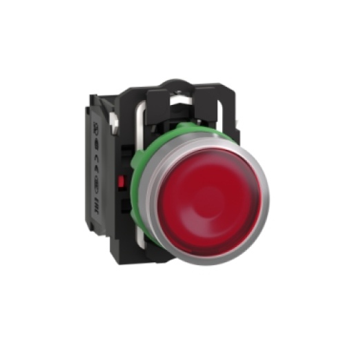 botão   luminosous  vermelho  led 230vac 1na1nc  cor cim