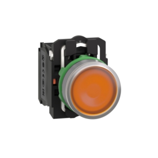 botão   luminosous  laranja led 120vac 1na1nc  cor  g