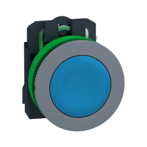 Azul  botão flush  1na  cor cim