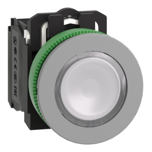 botão flush   luminosous  branco  24vac led 1na1nc  cor