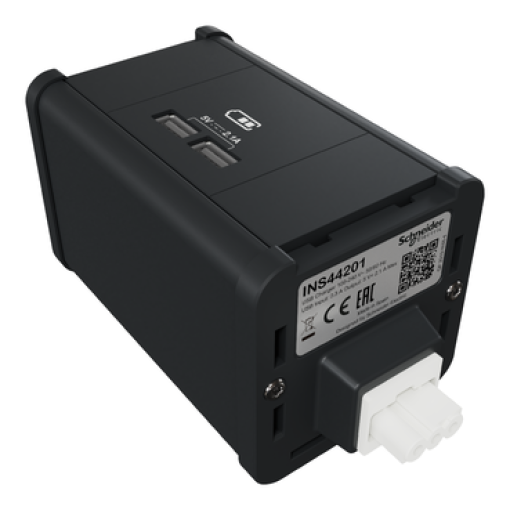 Nova Unica system - Módulosulo Carregador USB A e A Antracite