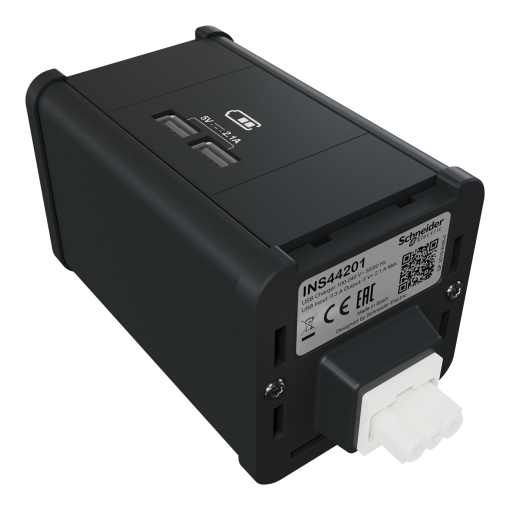 Nova Unica system - Módulosulo Carregador USB A e A Antracite