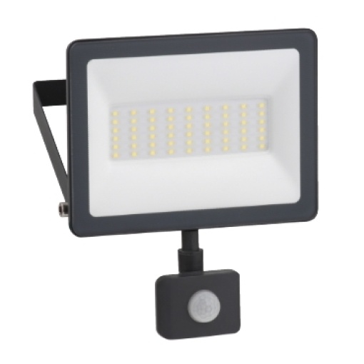 Mureva lights, Floodlight 30W 6500K, IP44 IR Sensor 230V