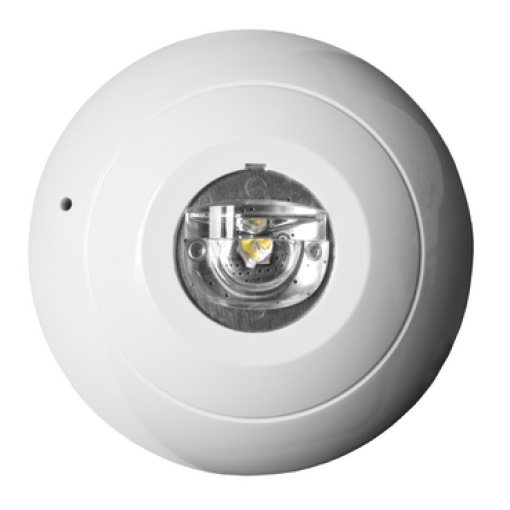 VAD, alimentado por loop, 7 m, corpo branco, flash branco, parede
