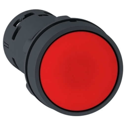Pulsador rasante  vermelho  nc