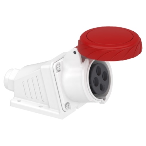 PratiKa socket - screw - angled - 16A - 3P  E - 380...415 V AC - wall