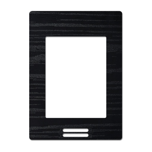 Fascia for SE8300 room controller - dark black wood finish