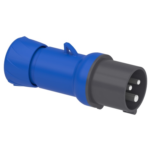 Ficha, Mureva PK, 16 A, 2 pinos  terra, 220 V, IP44