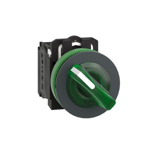 selector flush   luminosous verde 2 posições fijas 230v ac