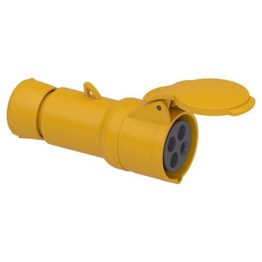 Tomada PratiKa - reta - 16 A - 3P  E - 100...130 V CA - IP44