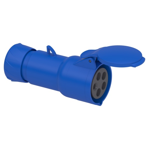 Tomada PratiKa - reta - 16 A - 3P  N  E - 200...250 V CA - IP44