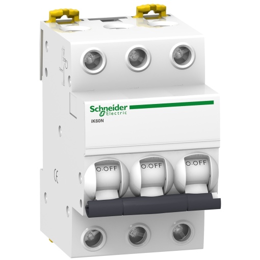 Acti9 iK60N - Disjuntor - 3P - 63A - Curva C - 6000A IEC 60898-1