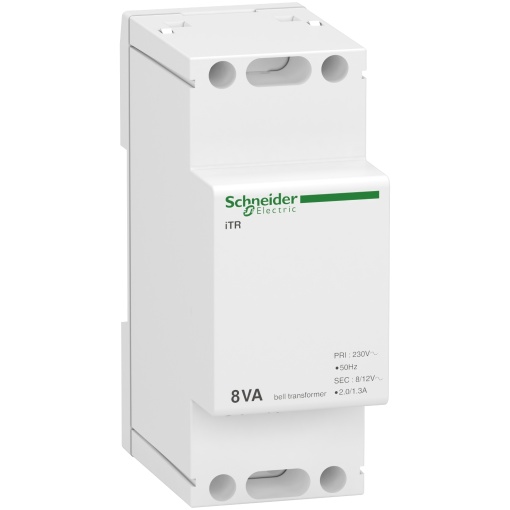 Transformador modular para campainhas Acti9 iTR - 230 V 50 Hz - saída 8..12 V - 8 VA