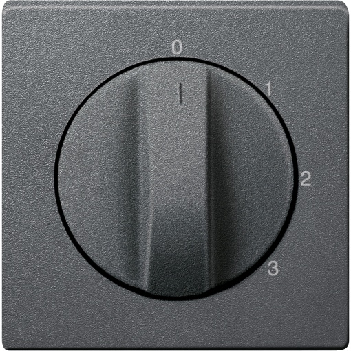 M-Elegance - Centro para interruptor rotativo de 3 posições - Antracite