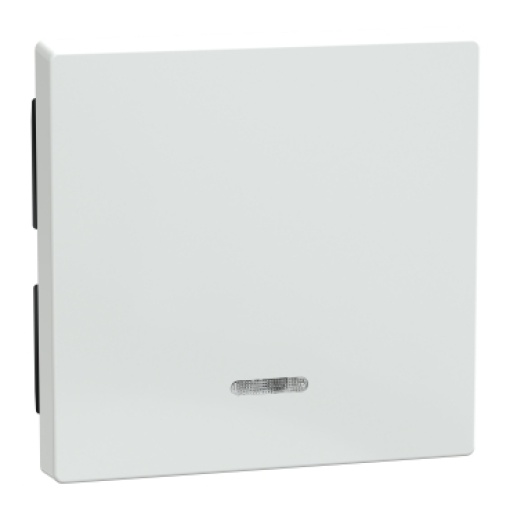 M-Elegance - Tecla simples com visor - Branco ativo