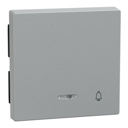 M-Elegance - Tecla simples "campainha" com visor - Alumínio