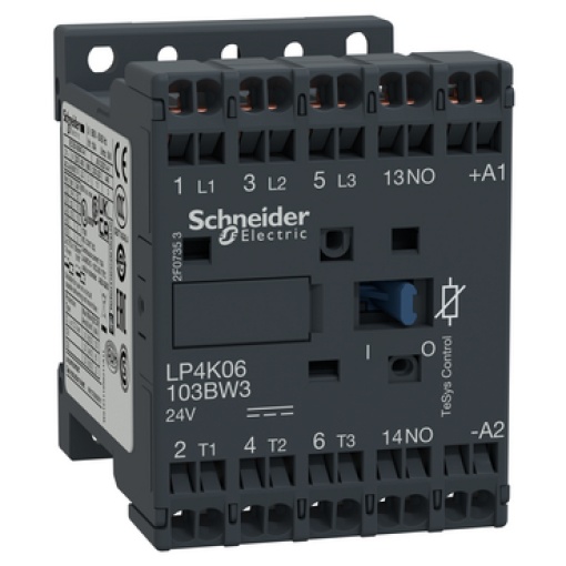Contactor TeSys K - 3P3 NA - AC-3 -  440 V 12 A - 24 V bobina CC